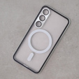 Magnetic Dual Glass MagSafe case for Samsung Galaxy S23, silver
