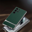 Case for Samsung Galaxy S24 Ultra, GKK Woven Leather, green