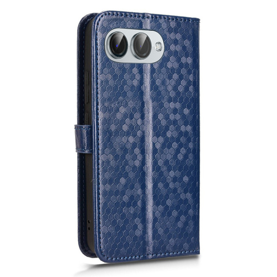 Flip case for T Phone 3 5G, Wallet Rhombus, blue