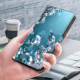 Flip case for Xiaomi Redmi Note 12 4G, Wallet, cherry blossom, blue