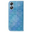 Flip case for Oppo A17, Wallet mandala, blue