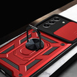 Case for Samsung Galaxy S21 FE, CamShield Slide, red