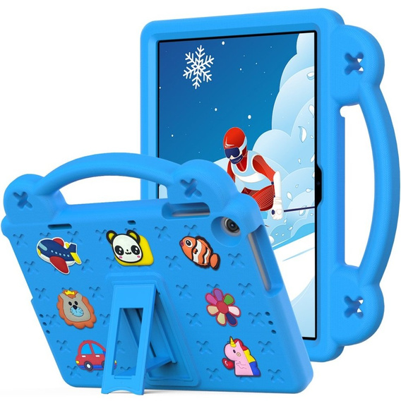 Children's case for Lenovo Tab M10 10.1 Gen 3 TB-328FU/TB-328XU, Cute Patterns, with stand, blue