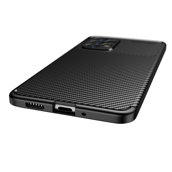 Case for Samsung Galaxy A13 4G, Carbon Gel, black