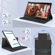 Case for Lenovo Tab P11 Pro Gen 2 TB132FU TB132XU 11.2" TB330FU 10.95", Rotating 360, black