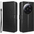 Flip case for Xiaomi 13 Ultra, Crazy Horse Wallet, black