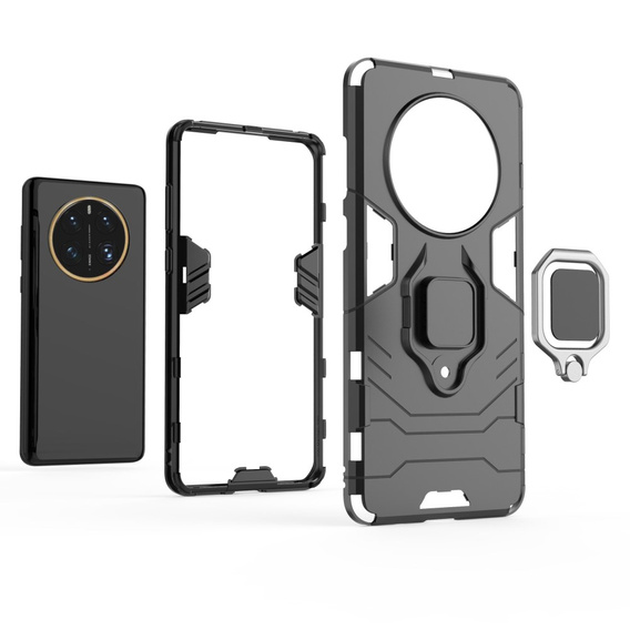 Case for Huawei Mate 50 Pro 4G, Kickstand Ring, black