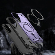 Case for Samsung Galaxy A36, Military MagSafe, purple