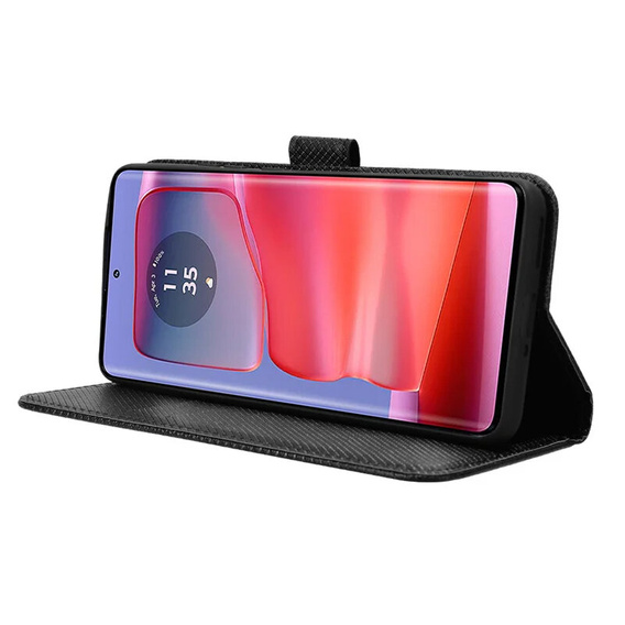 Flip case for Motorola Edge 50 Pro, Wallet Smart Magnet, black