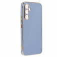 Case for Samsung Galaxy A25 5G, Glamour CamShield, blue + 9H glass