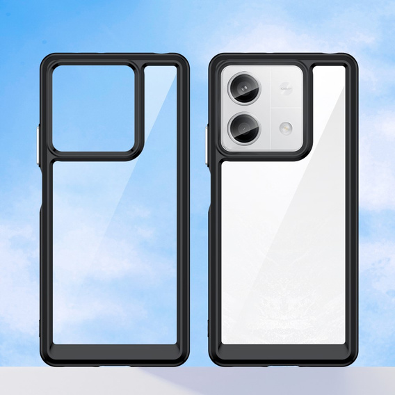 Case for Xiaomi Redmi Note 13 5G, Fusion Hybrid, transparent / black