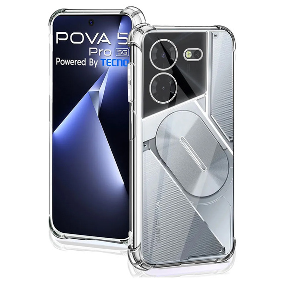 Case for Tecno Pova 5 Pro, Dropproof, transparent