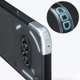 Case for Nothing Phone 2a, Fusion Hybrid, with camera protection, matt / black