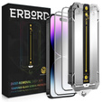 2x Tempered Glass for iPhone 15 Pro, ERBORD Easy App Full Screen Protector