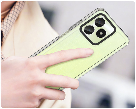 Case for Realme C63, Fusion Hybrid, transparent
