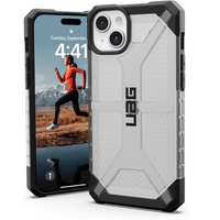 Case Urban Armor Gear for iPhone 15 Plus, Plasma, transparent / black