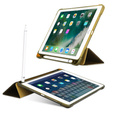 Case for iPad 9.7 2018 / 2017/ Air / Air 2, Smartcase with stylus space, gold