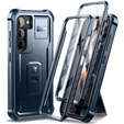 Armored case for Samsung Galaxy S23 Plus, Dexnor Full Body (Two Frames), dark blue