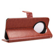 Flip case for Oppo Reno 12FS / 12F, Crazy Horse Wallet, brown