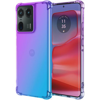 Case for Motorola Edge 50 Ultra, Gradient Dropproof, Purple / blue