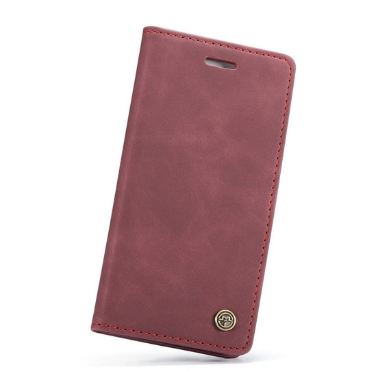 CASEME case for iPhone 7/8/SE 2020/SE 2022, Leather Wallet Case, maroon