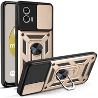 Case for Motorola Moto G73 5G, CamShield Slide, gold