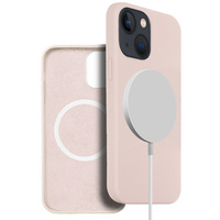 Case for iPhone 14 Plus, Silicone MagSafe, pink