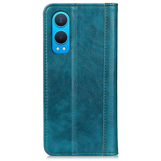 Flip case for OnePlus Nord CE4 Lite, Split Leather, green