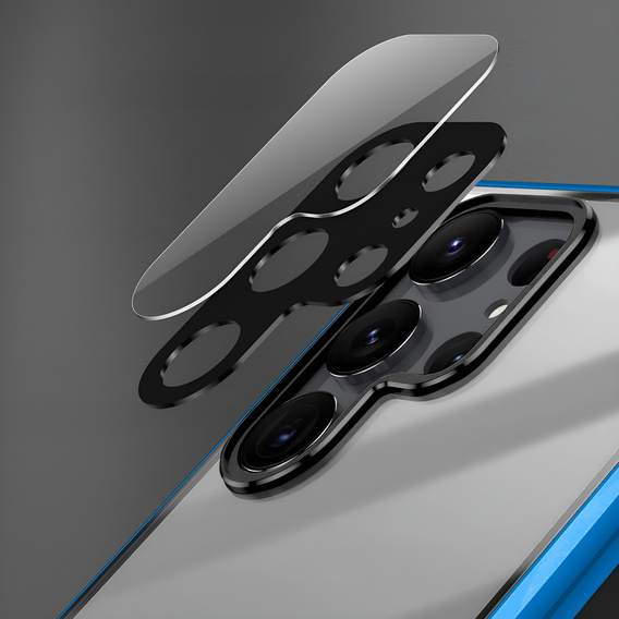 Case for Samsung Galaxy S25 Ultra, Magnetic Dual Glass, blue