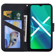 Flip case for Motorola Moto G22, Wallet Panda, black