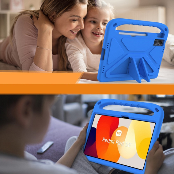 Children's Case for Xiaomi Redmi Pad SE 11", Children's Case with Handle, blue