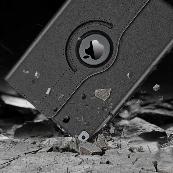 Case for iPad 10.9 2022 10 Gen TB330FU 10.95", Rotating 360, black