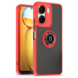 Case for Xiaomi Redmi 13C / Poco C65, Frosted Ring, red