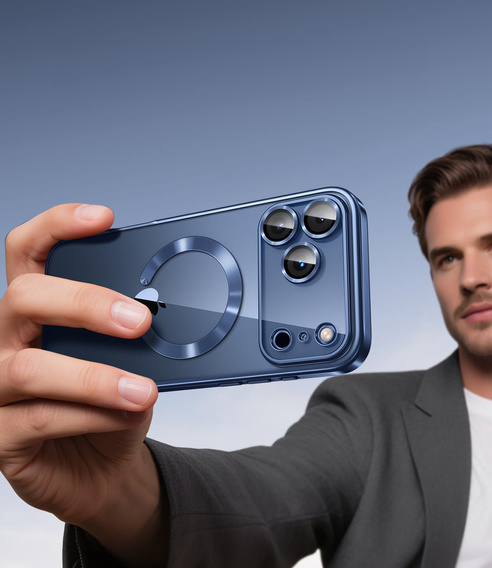 Magnetic case with lens protection for iPhone 17 Pro Max