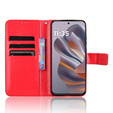 Flip case for Motorola Edge 50 Neo / Motorola ThinkPhone 25, Crazy Horse Wallet, red