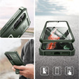Armored case for Samsung Galaxy A34 5G, Dexnor Full Body (Two Frames), green