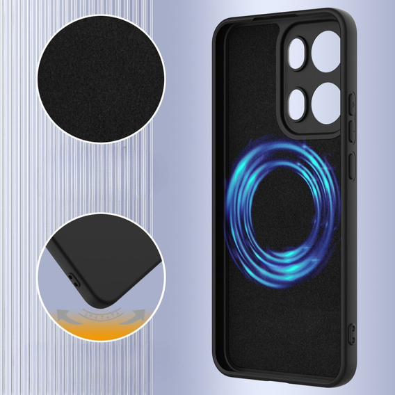 Case for Oppo Reno13 Pro 5G, Silicone MagSafe, black