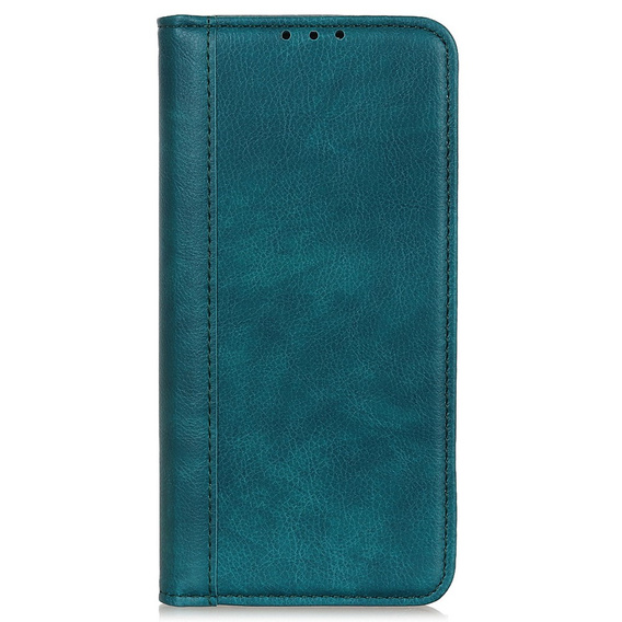 Case for Sony Xperia 10 V, Wallet Litchi Leather, green