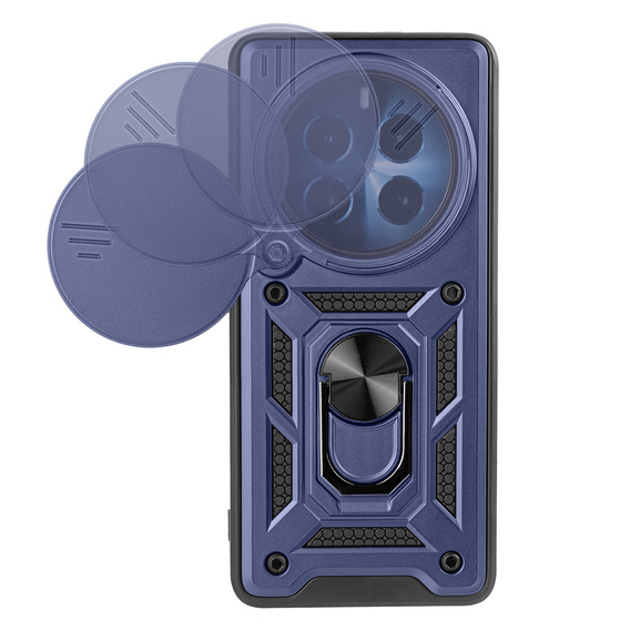 Case for Realme 12 Pro 5G / 12 Pro+ 5G, CamShield Slide, blue