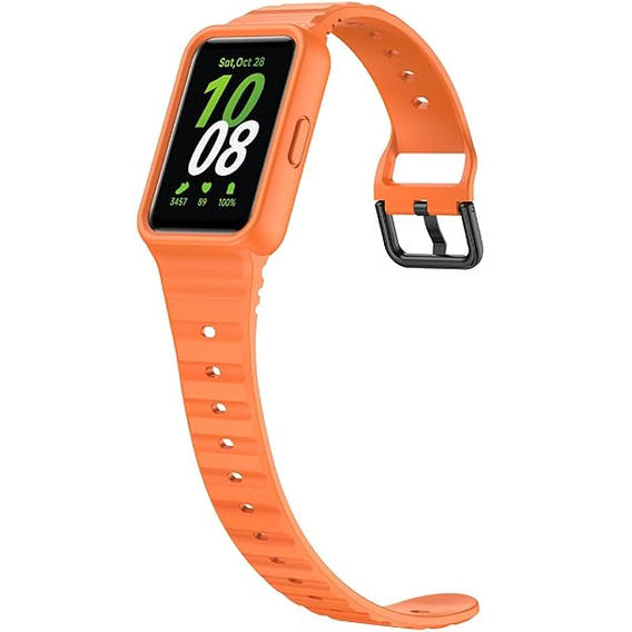Silicone Strap with Case for Samsung Galaxy Fit 3