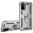 Armor Case for Xiaomi Redmi Note 10/10S, Nox Case Ring, silver