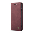 CASEME case for iPhone 7/8/SE 2020/SE 2022, Leather Wallet Case, maroon