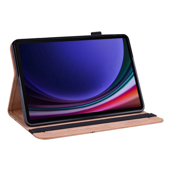 Case for Samsung Galaxy Tab S10 Lite / S10 FE / S9 FE / S9, Classic, with space for stylus, brown