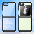 Case for Samsung Galaxy Z Flip 5 5G, Fusion Hybrid, transparent / black