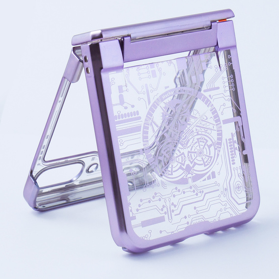 Case for Samsung Galaxy Z Flip 5 5G, Mechanical Legend, purple