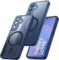 Matt Case for iPhone 17 Pro, for MagSafe, translucent blue