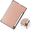 Case for Samsung Galaxy Tab S9 FE, Tri-fold, pink rose gold