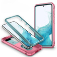 Case for Samsung Galaxy S23, CamShield Slide, green / pink