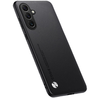 Leather case for Samsung Galaxy M55 5G, leather hybrid, black