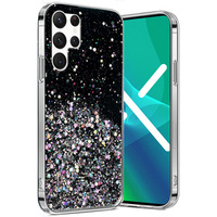 Case for Samsung Galaxy S22 Ultra 5G, Glittery, black